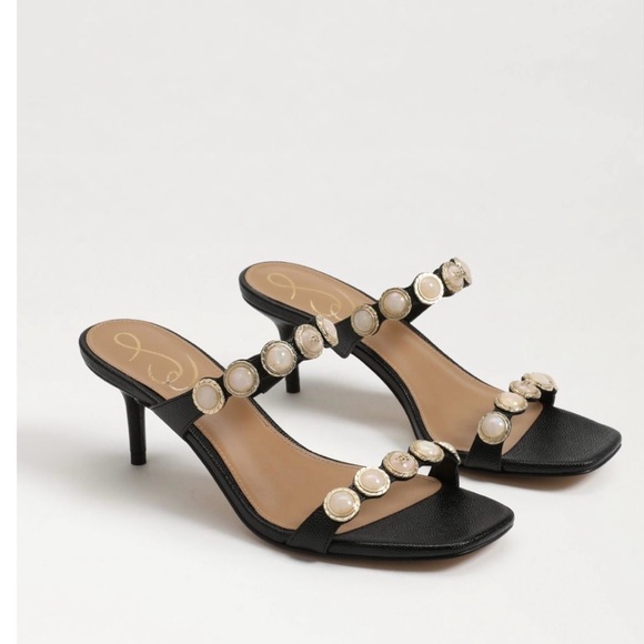 Black Sam Edelman Sandal Heels - Picture 1 of 5